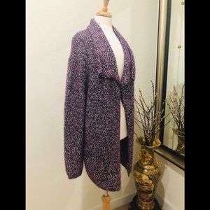 i jeans by Buffalo Marled Purple Cardigan
